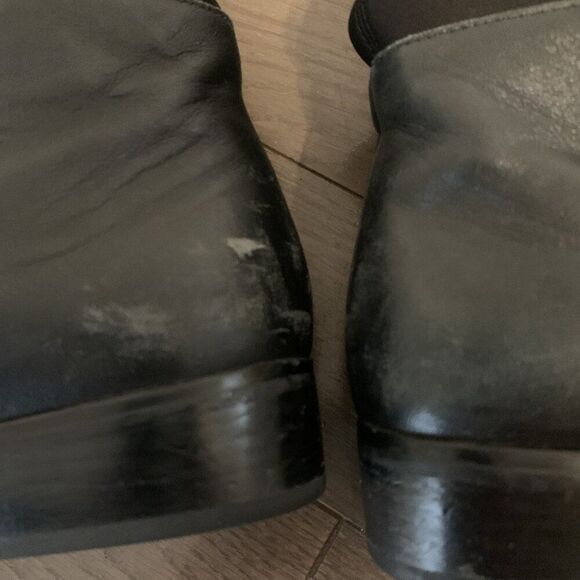 Michael Kors Bromley Over The Knee Genuine Leather Solid Black Boots 7 - Picture 5 of 5